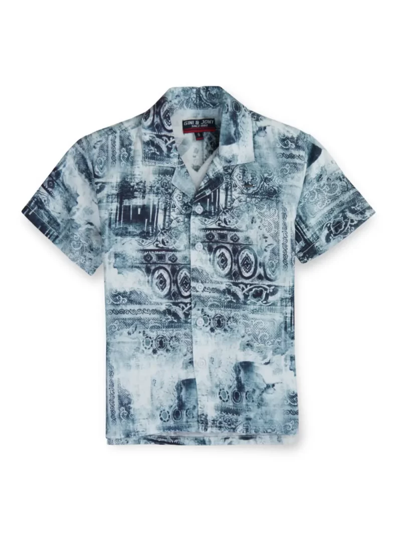 Gini And Jony Boys Solid Cotton Shirt