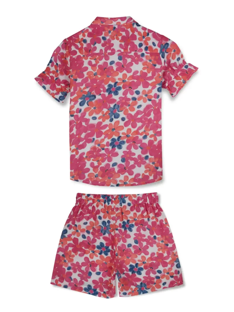 Gini & Jony Boys Multicolor Solid Cotton Co-Ordinate Set