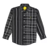 Gini And Jony Boys Black Checks Cotton Shirt Full Sleeves