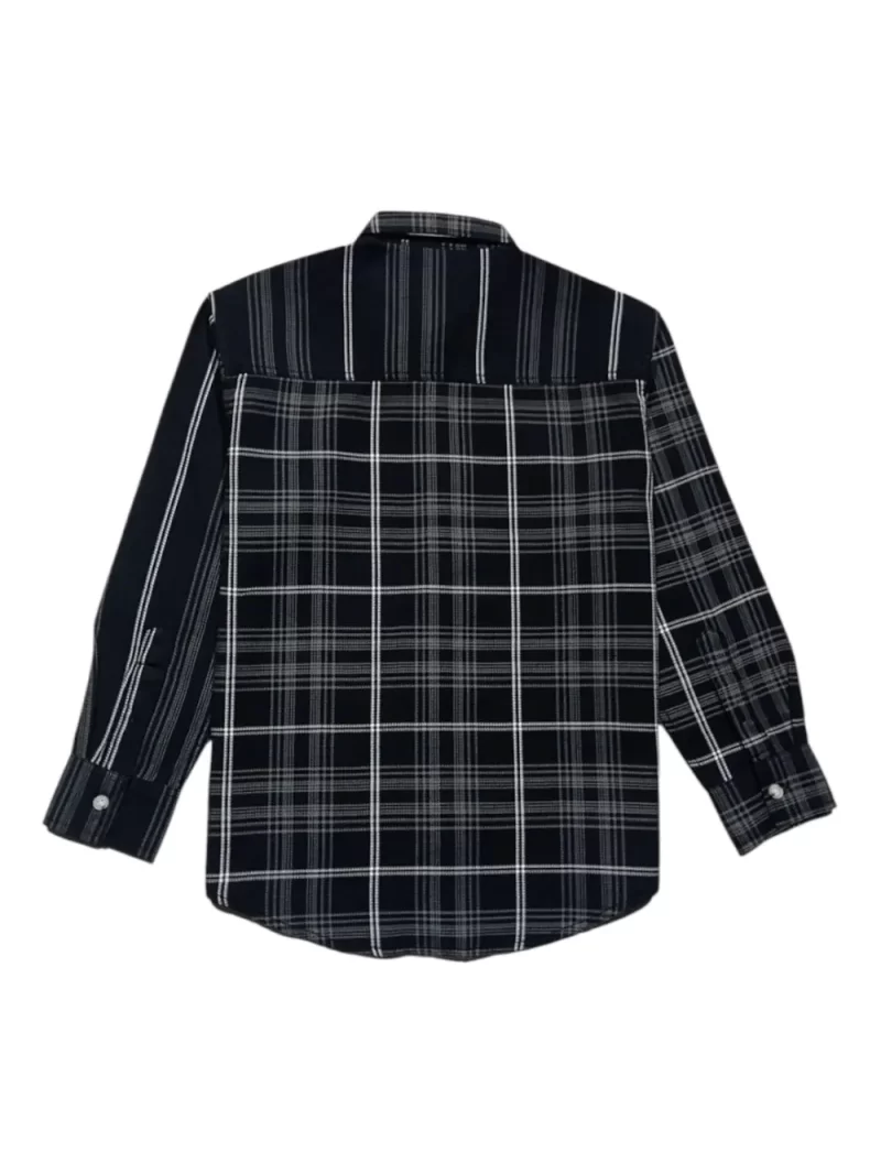Gini And Jony Boys Black Checks Cotton Shirt Full Sleeves