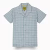 Gini And Jony Boys Blue Checks Cotton Shirt Half Sleeves