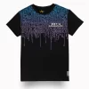 Gini And Jony Boys Black Ombre Cotton T-Shirt Half Sleeves