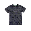 Gini & Jony Boys Black Cotton Camouflage Half Sleeves Round Neck T-Shirt