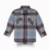 Gini And Jony Boys Blue Checks Cotton Shirt Full Sleeves
