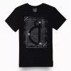 Gini And Jony Boys Black Graphic Print Cotton T-Shirt Half Sleeves