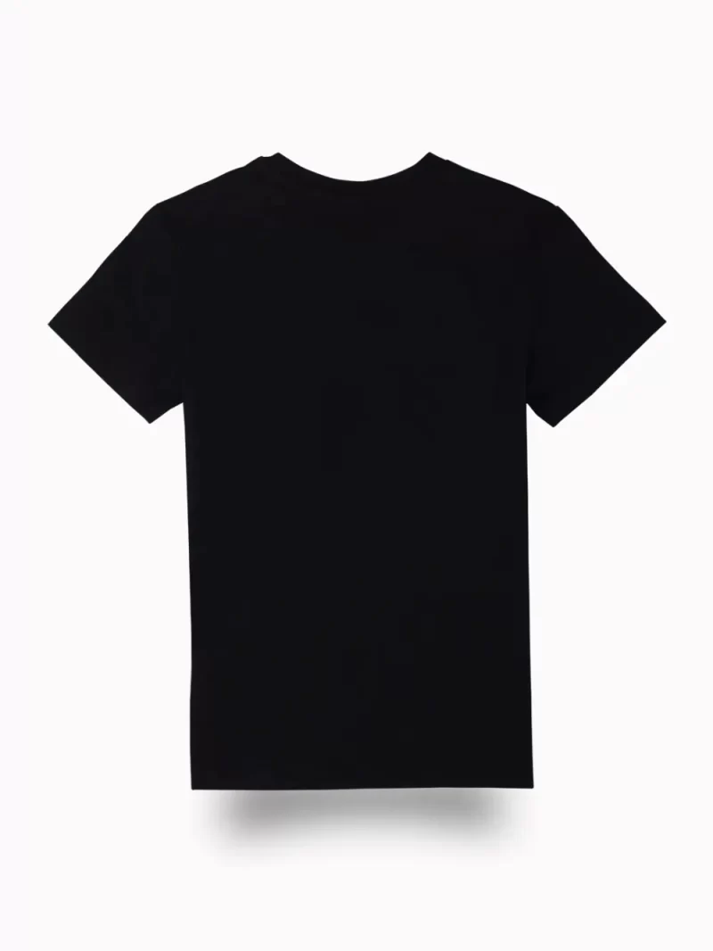 Gini And Jony Boys Black Graphic Print Cotton T-Shirt Half Sleeves
