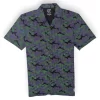 Gini And Jony Boys Black Camouflage Cotton Shirt Half Sleeves