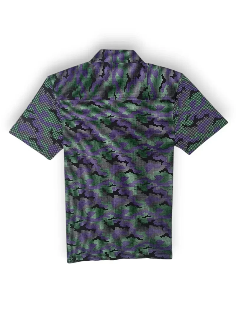Gini And Jony Boys Black Camouflage Cotton Shirt Half Sleeves
