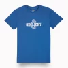 Gini And Jony Boys Blue Typographic Print Cotton T-Shirt Half Sleeves