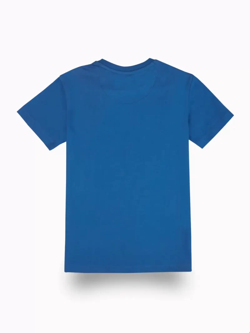 Gini And Jony Boys Blue Typographic Print Cotton T-Shirt Half Sleeves