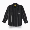 Gini And Jony Boys Black Stripes Cotton Shirt Full Sleeves