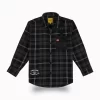 Gini And Jony Boys Black Checks Cotton Shirt Full Sleeves