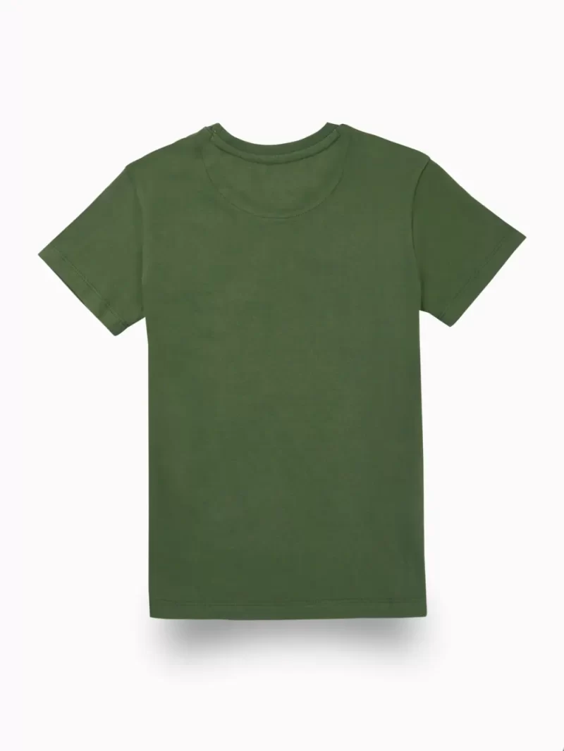 Gini And Jony Boys Green Graphic Print Cotton T-Shirt Half Sleeves