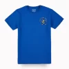 Gini And Jony Boys Blue Graphic Print Cotton T-Shirt Half Sleeves