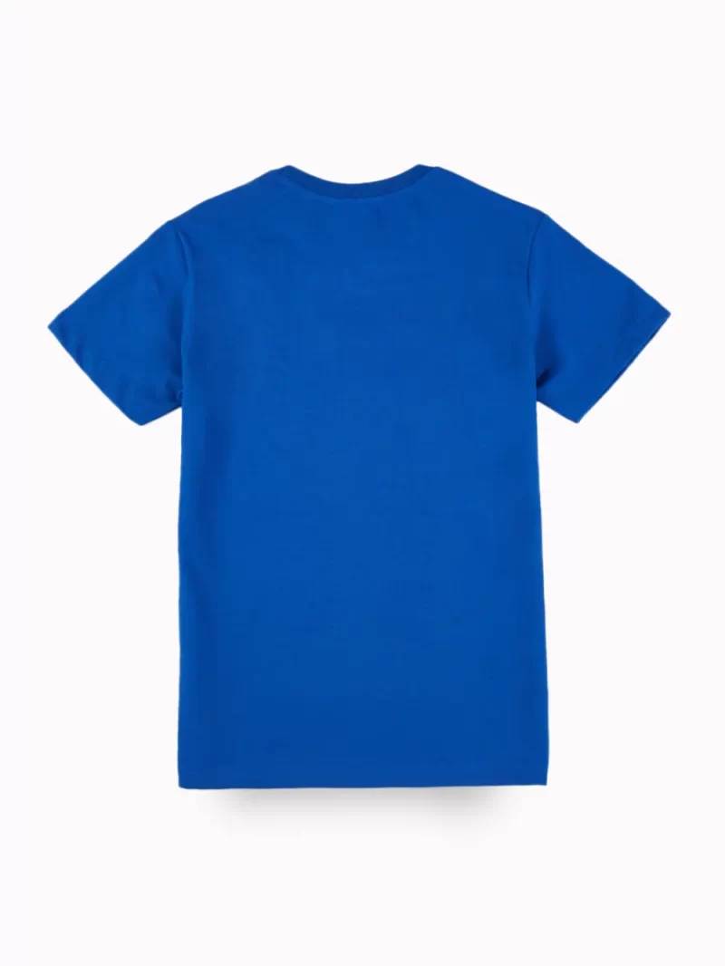Gini And Jony Boys Blue Graphic Print Cotton T-Shirt Half Sleeves