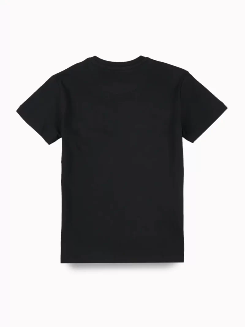 Gini And Jony Boys Black Graphic Print Cotton T-Shirt Half Sleeves