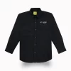 Gini And Jony Boys Black Typographic Print Cotton Shirt Full Sleeves