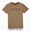 Gini And Jony Boys Brown Typographic Print Cotton T-Shirt Half Sleeves