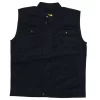 Gini And Jony Boys Black Typographic Print Cotton Woven Jacket Sleeveless