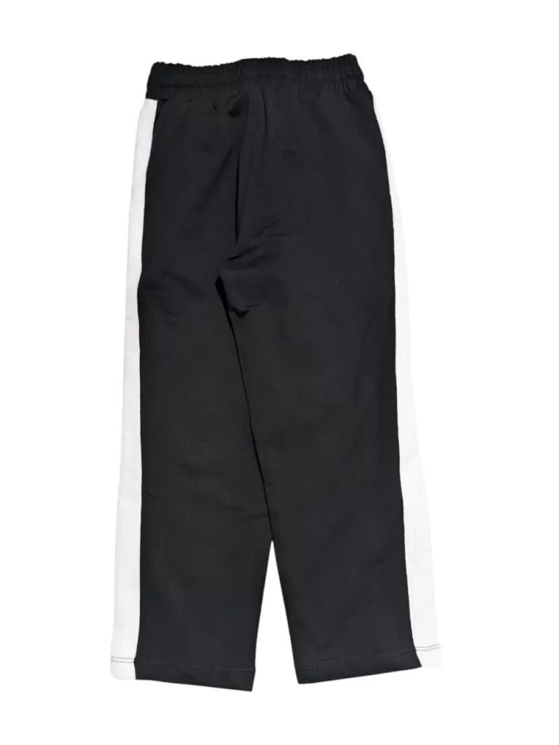 Gini And Jony Boys Black Stripes Cotton Track Pant Elasticated