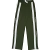 Gini And Jony Boys Green Stripes Cotton Track Pant Elasticated