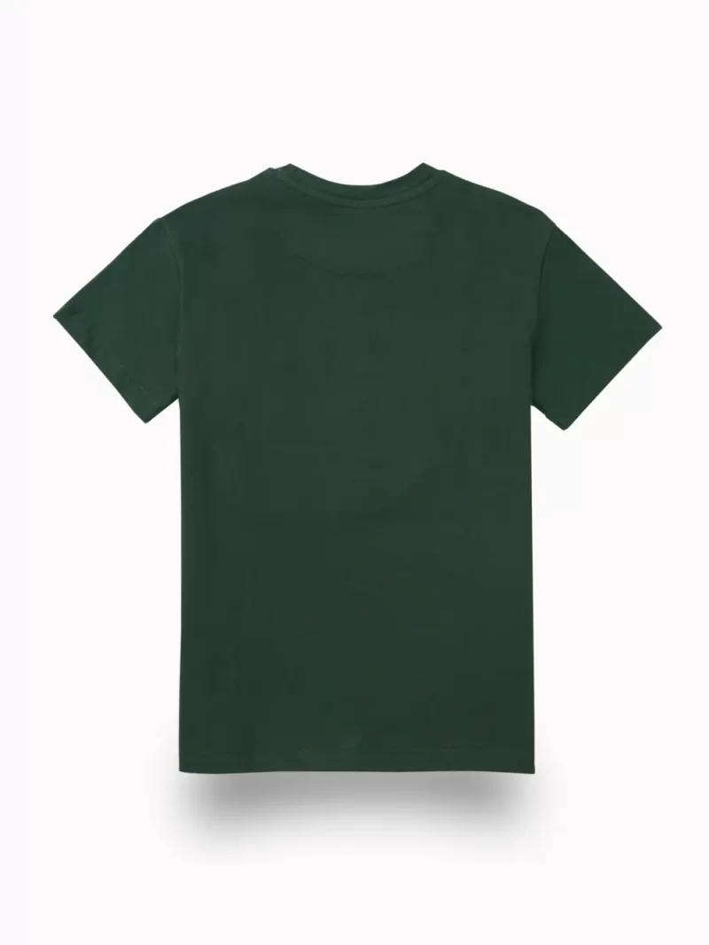 Gini And Jony Boys Dark Green Graphic Print Cotton T-Shirt Half Sleeves