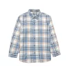 Gini And Jony Boys Blue Checks Cotton Shirt Full Sleeves