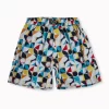 Gini And Jony Boys Blue Geometric Print Cotton Boxer Shorts Elasticated