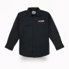 Gini And Jony Boys Black Solid Cotton Shirt Full Sleeves