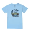 Gini And Jony Boys Blue Graphic Print Cotton T-Shirt Half Sleeves
