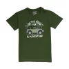 Gini And Jony Boys Dark Green Graphic Print Cotton T-Shirt Half Sleeves