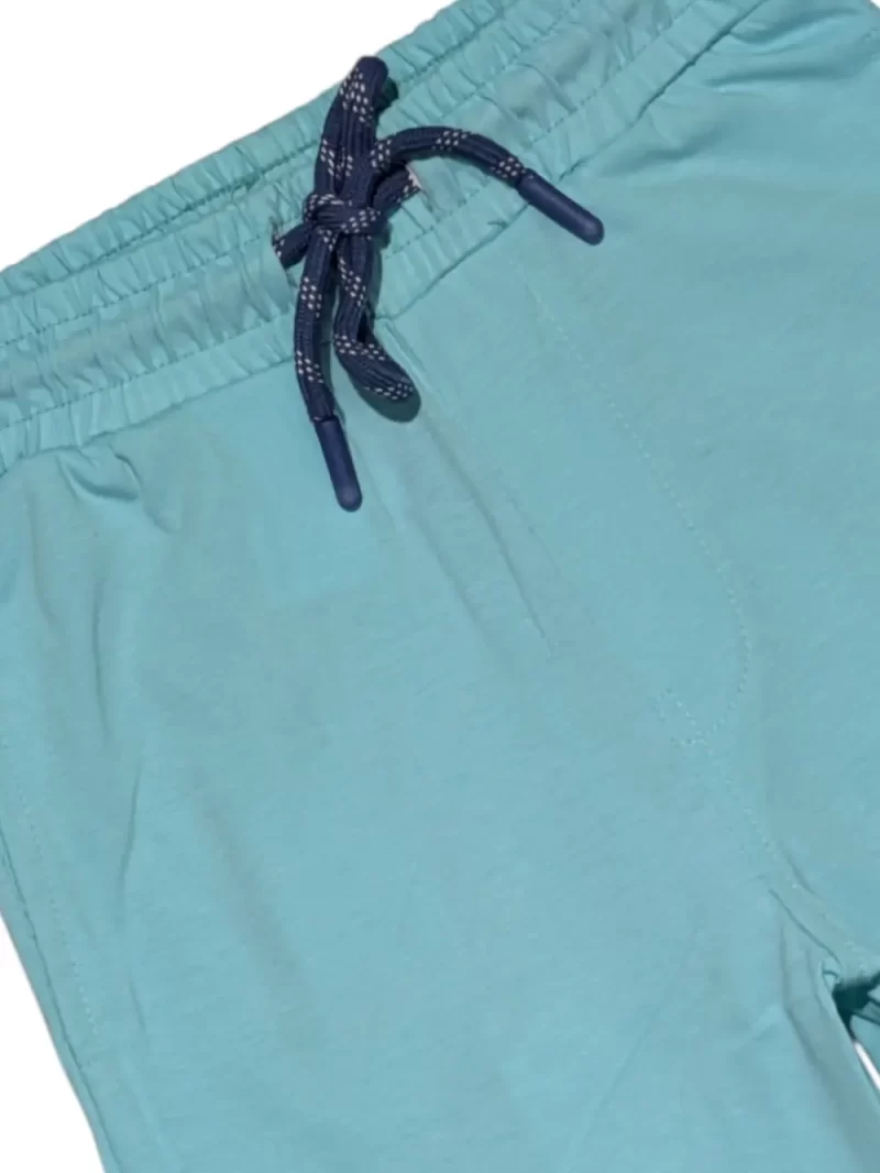 Gini And Jony Boys Blue Graphic Print Cotton Co-Ordinate Half Sleeves