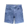 Gini And Jony Boys Blue Washed Denim Bermuda Fixed Waist