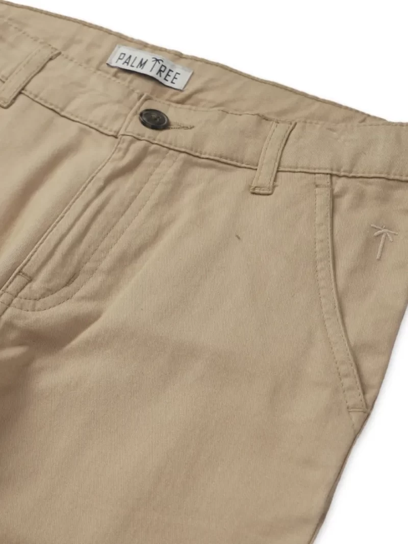 Gini & Jony Boys Solid Textured Cotton Fixed Waist Trouser