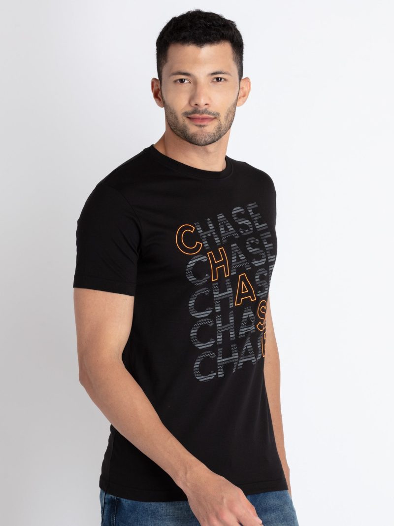 Mens Printed Round Neck T-Shirt