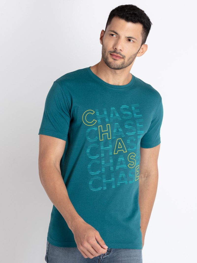 Mens Printed Round Neck T-Shirt