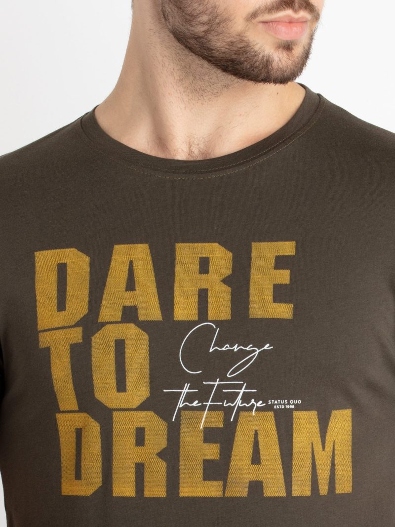 Mens Printed Round Neck T-Shirt