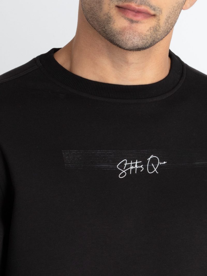Mens Solid Round Neck Sweatshirt