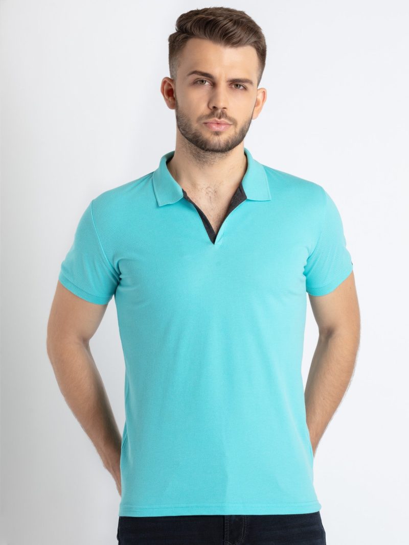 Status Quo Mens Solid Slim Fit Polo T-Shirt