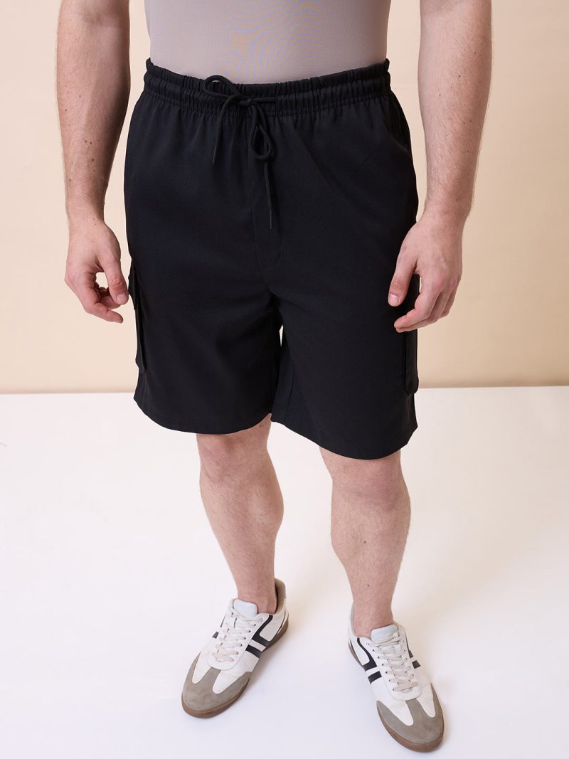 Status Quo Mens Solid Regular Fit Drawstring Short
