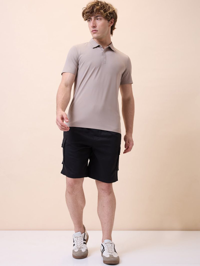 Status Quo Mens Solid Regular Fit Drawstring Short