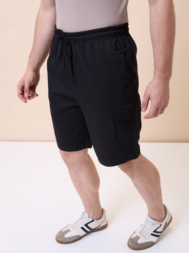 Status Quo Mens Solid Regular Fit Drawstring Short