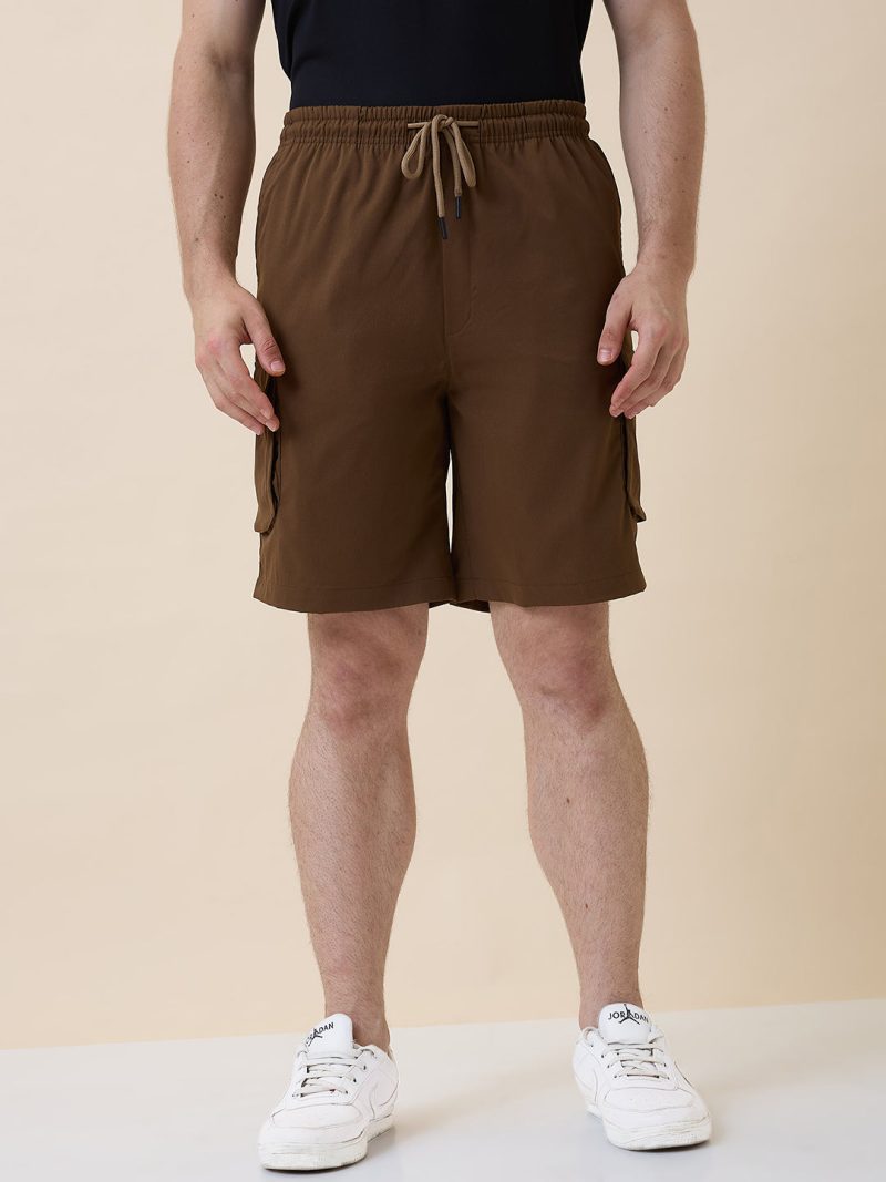 Status Quo Mens Solid Regular Fit Drawstring Short