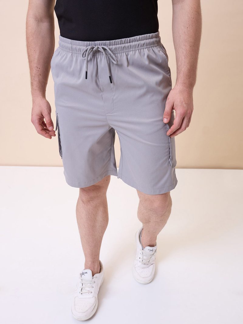 Status Quo Mens Solid Regular Fit Drawstring Short