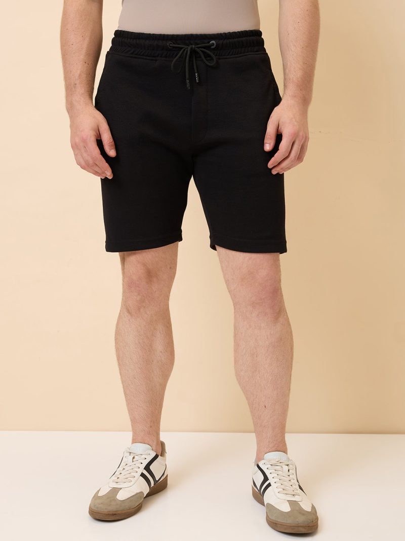 Status Quo Mens Solid Regular Fit Drawstring Short