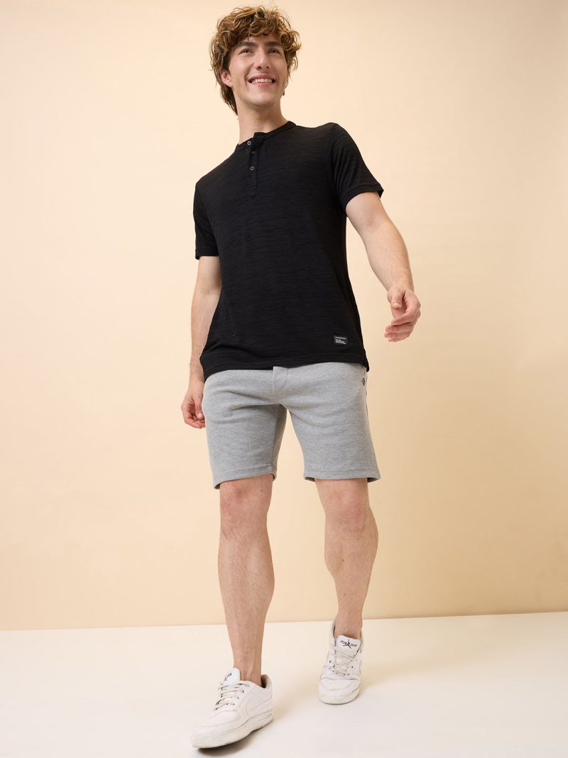 Status Quo Mens Solid Regular Fit Drawstring Short