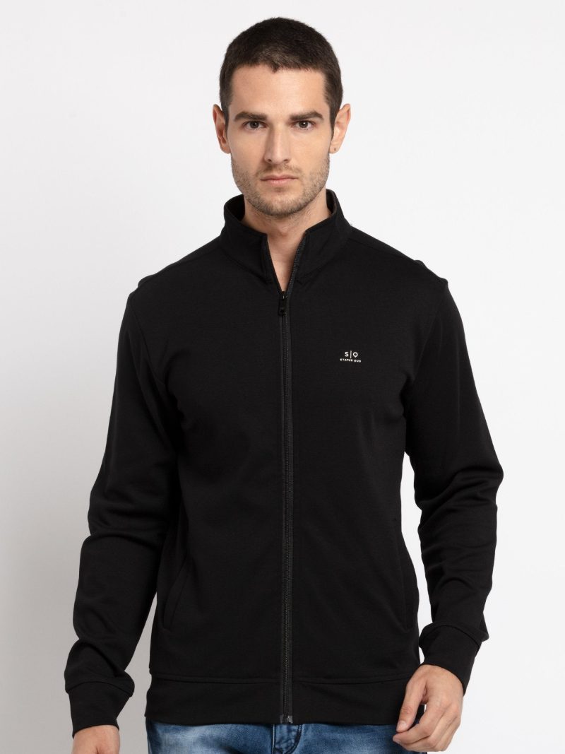Mens Printed High Neck Lightweight Sweatshirt