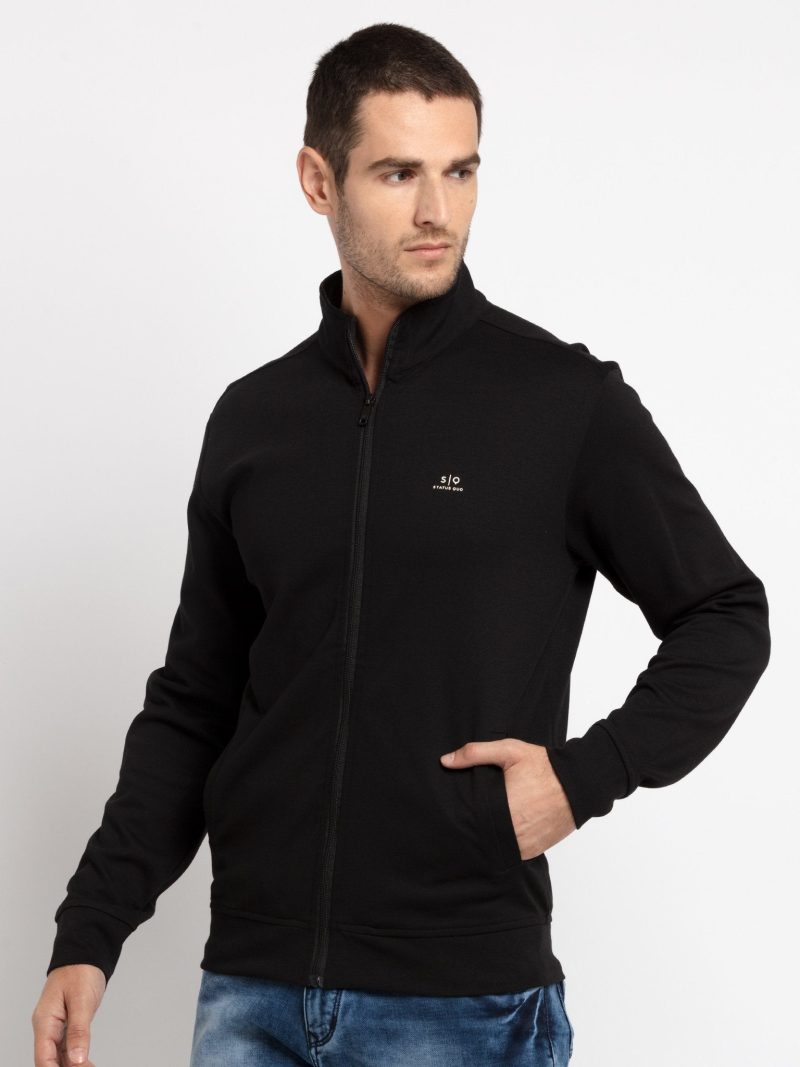 Mens Printed High Neck Lightweight Sweatshirt