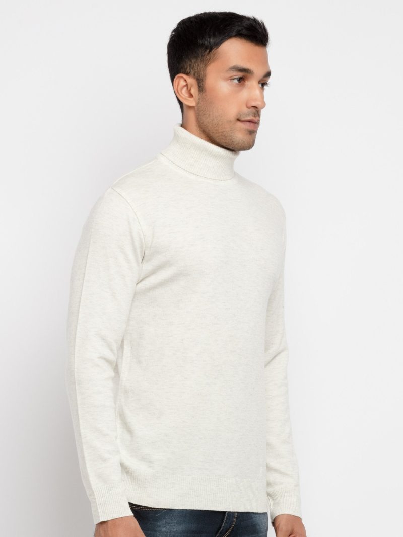 Status Quo Mens Solid High Neck Sweater