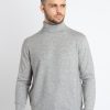 Status Quo Mens Solid High Neck Sweater
